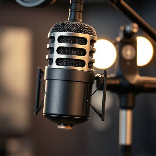 Microfono professionale per la registrazione di podcast